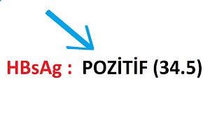 Hbsag Negati̇f Ve Pozi̇ti̇f Ne Demek ?