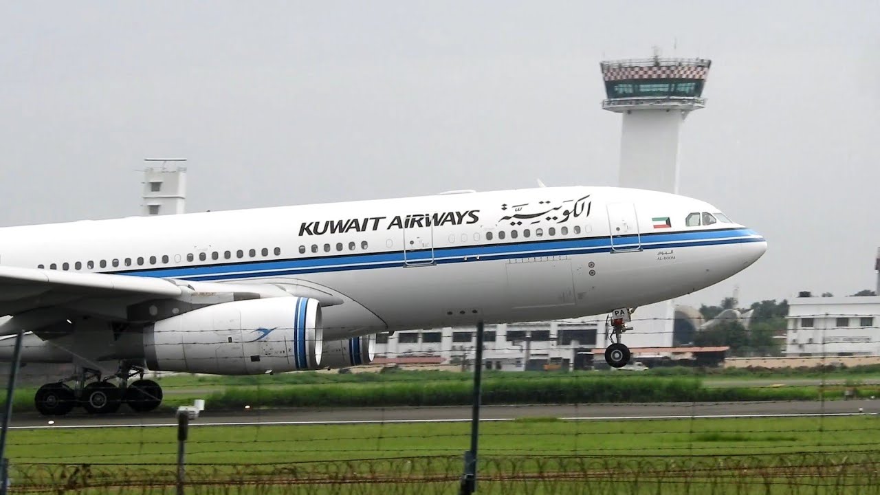 Kuwait Airways take-off from Cochin international airport കൊച്ചിയി ...