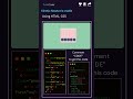 🕰️ Pendulum Animation Using HTML & CSS | Satisfying Motion UI #shorts #coding #uidesignlearning