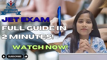 JET Exam 2026 Full Guide | Eligibility, Pattern, Application Process | Jain University Entrance Test