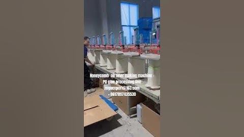 Honeycomb  air filter making machine - PU glue processing line #airfiltermakingmachine
