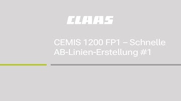 CEMIS 1200 FP1 – Schnelle AB-Linien-Erstellung #1