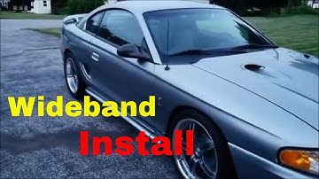 AEM wideband gauge install on a Procharged 1998 Cobra