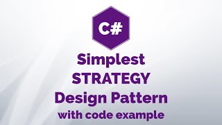 Simplest Strategy Design Pattern in C#