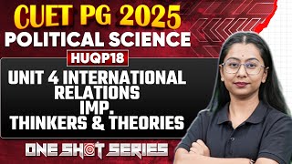 Cuet Pg 2025 Political Science International Relations All Important ...