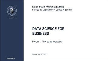 Lecture7. Time series forecasting