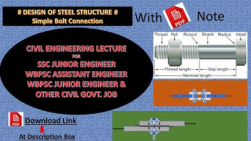 Design of steel structure/ Ch-4(I)/Simple Bolted Connection