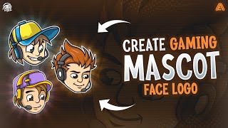 How To Make Gaming Face Logo On Android || Mascot Face Logo Tutorial .
