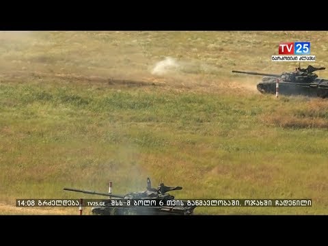 ჯავშანსატანკო და საარტილერიო სწავლებები ორფოლოს პოლიგონზე