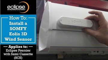 Premier SCII Awning | Installing & Programming a Somfy 3D Wind Sensor | Eclipse Shading Systems