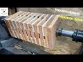 Woodturning tower wooden