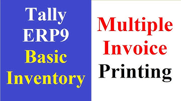 Multiple Copies Invoice Printing in Tally ERP9 | Invoice Printing options in Tally ERP9