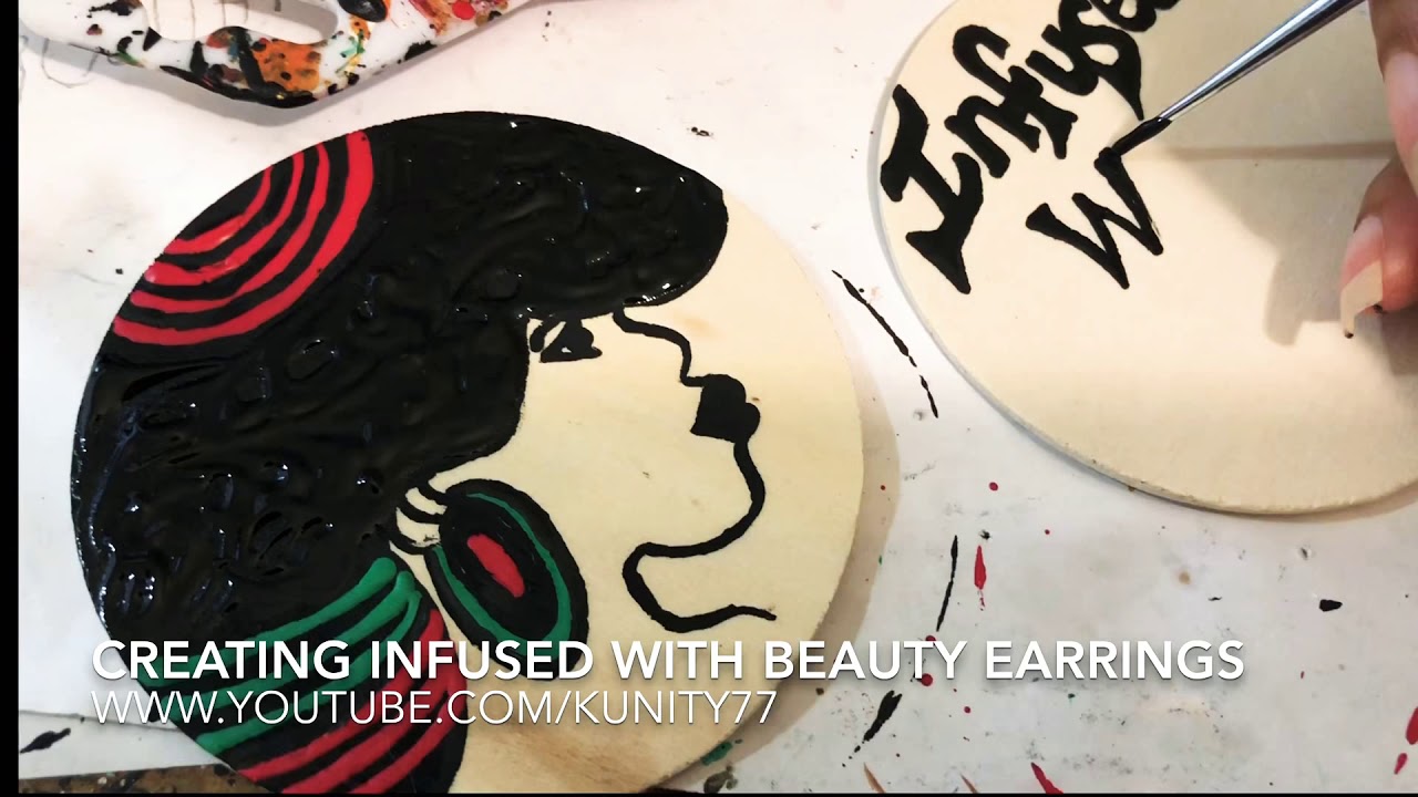 Creating infused with Beautiful Energy (Hand Painted Earrings) Afrocentric Indigenous Wearable Art Creating infused with Beautiful Energy (Hand Painted Earrings) Afrocentric Indigenous Wearable Art