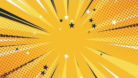 4K Animated Motion Graphic Video Stock | Yellow Popart Cartoon Comic Background By Under21 Studio