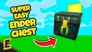 How to Make an Ender Chest (SUPER QUICK MINECRAFT TUTORIAL)