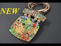 autumn pendant new hidden magic technique polymer clay tutorial FIMO осенний кулон полимерная глина