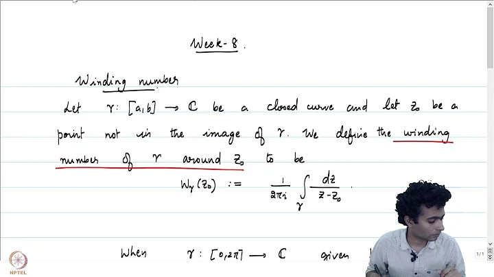 Lecture 8.1 -  Winding number