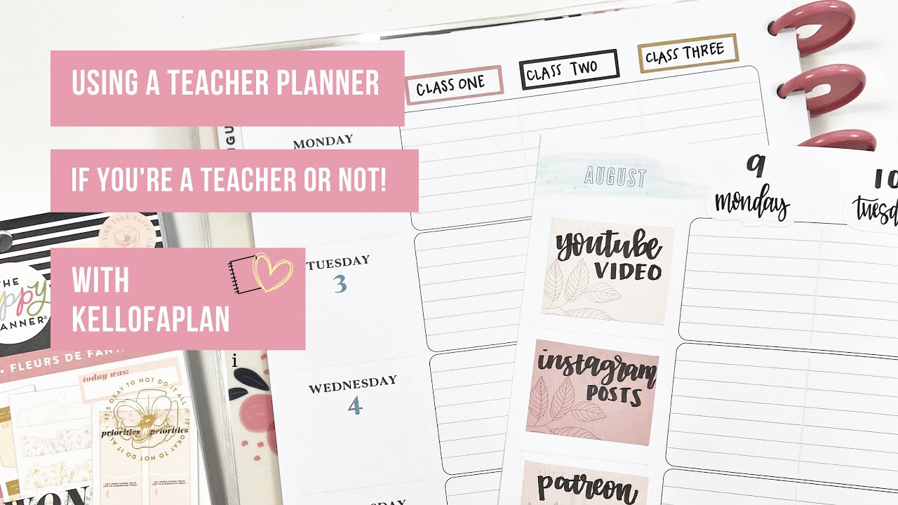  Happy Planner 12-Month Teacher Lesson-Planner Box Kit