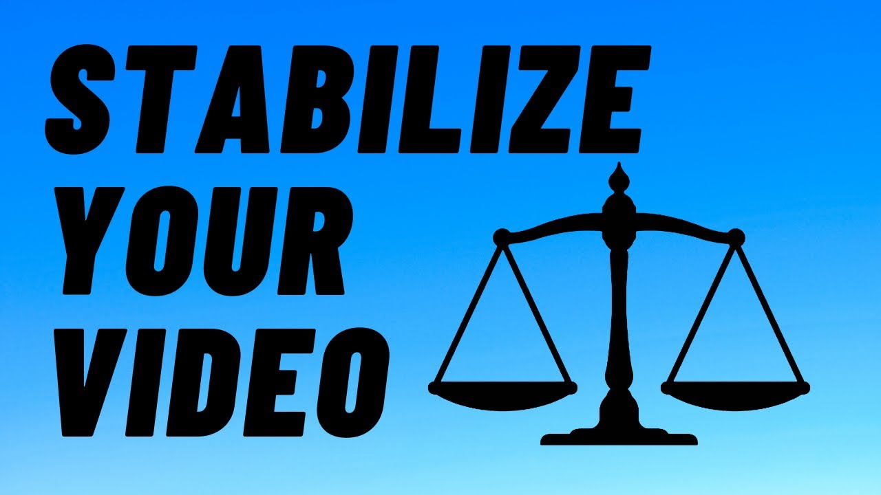 How to stabilize shaky video in hitfilm express Video stabilization