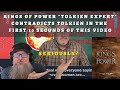 Rings of Power RANT -  "Tolkien Expert" Contradicts Tolkien in first 10 seconds