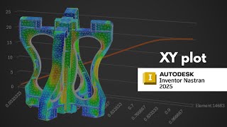XY plot #autodeskinventor #nastran 2025 #tutorial