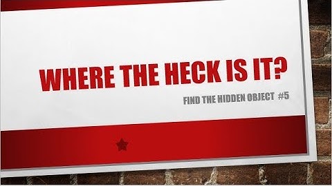 Trivia:  Hidden Trivia - Where the Heck Is It? #5
