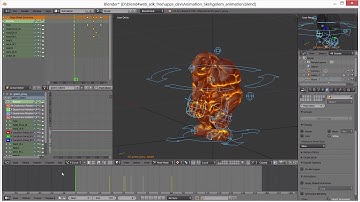 Preparing Skeletal Animation for Blend4Web (with subtitles)