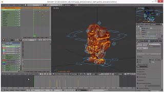 Preparing Skeletal Animation for Blend4Web (with subtitles)