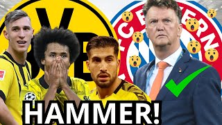 Geheime Pläne: Van Gaal kehrt zu Bayern zurück?!DFB-Entscheidung trifft BVB-Stars!