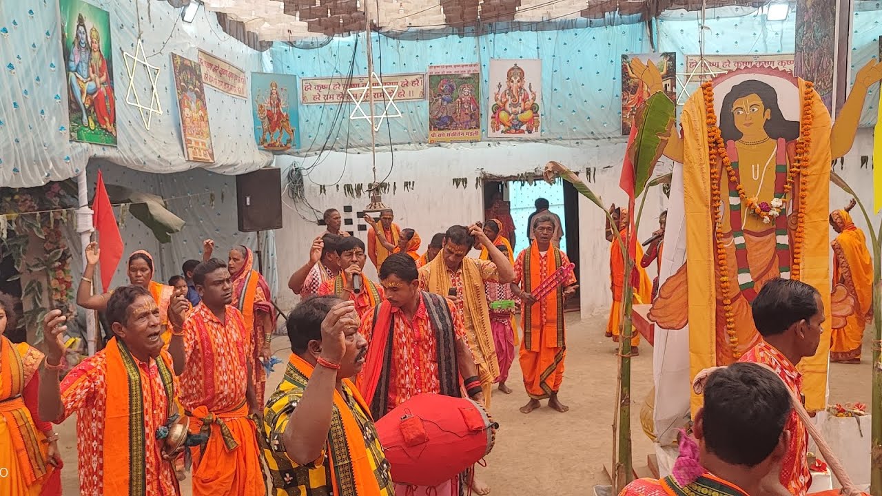 Karrehen kirtan party at Tamnar 🙇naam shor 🏵️#trending #mahamantra #udankirtan #viral 