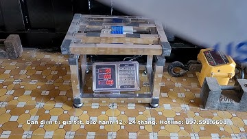 Hiệu chỉnh Cân bàn điện tử chống nước tcs-615, Cân bàn inox cho ngành thủy hải sản, cân gà vịt