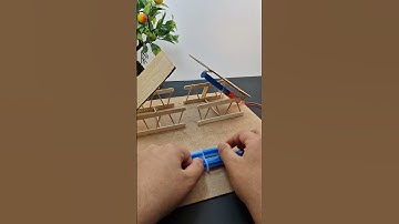 Hydraulic Drawbridge | #dcmotor #dcman #teach #experiment #bridge  #hydraulic bridge #techexperiment