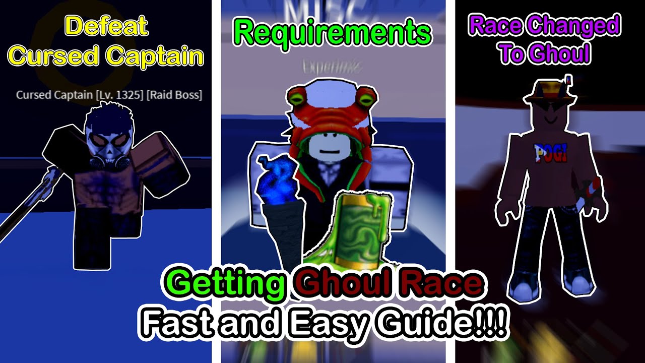 Ghoul Race V1 to V3 #Bloxfruits #roblox #fyp