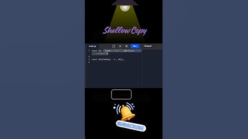 Shallow Copy in #javascript #coding #shorts #ytshorts