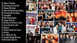 Greatest Boybands Ever  Popular 90s \u0026 2000s Boy Band Hits -  Backstreet Boys, Boyzone, Westlife