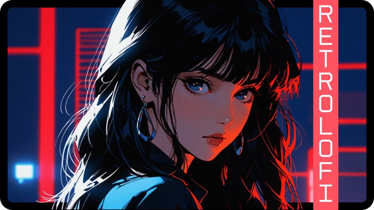 Retro Anime Lofi Vibes | Intense Blue Aesthetic | Deep Chill Beats for Study & Relax