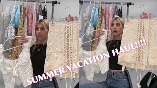 SUMMER VACATION HAUL! BRANDS INCLUDING: REVOLVE, FOR LOVE AND LEMONS, ORSEUND IRIS, PRINCESS POLLY