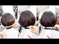 How to Easy Short Layered Bob Haircut Tutorial for Beginners | Layered Cutting Tips