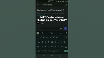 How to create BOLD Text effect in Discord #roduz #discord