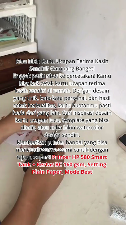 Bikin Kartu Ucapan Terimakasih