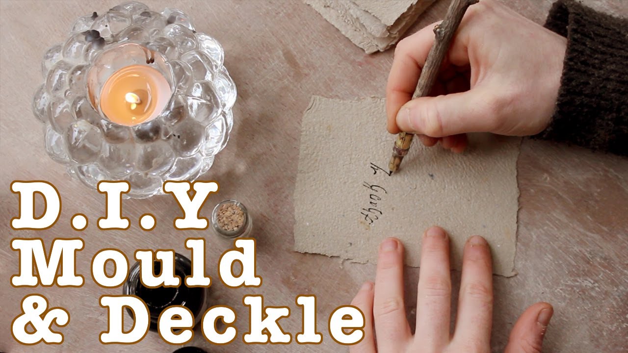 Making recycled paper with a D.I.Y Mould and Deckle 