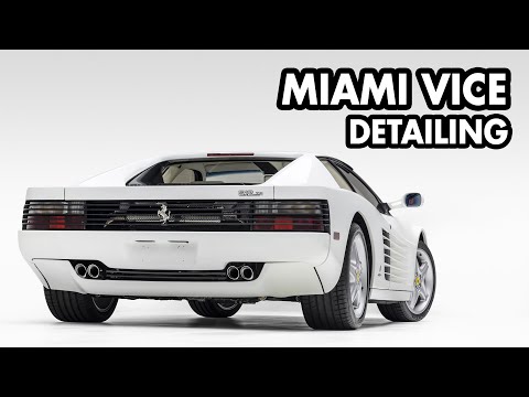 WHITE ON WHITE Testarossa // Ferrari Preservation Detailing