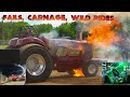 TRUCK/TRACTOR PULL FAILS, CARNAGE, WILD RIDES OF 2020.