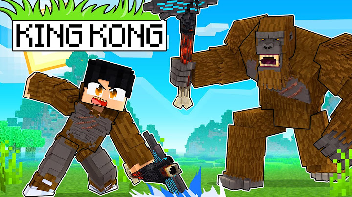 JOGANDO como um GAROTO KING KONG no Minecraft