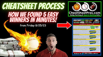 CheatSheet Process - Finding WINNERS in only minutes!