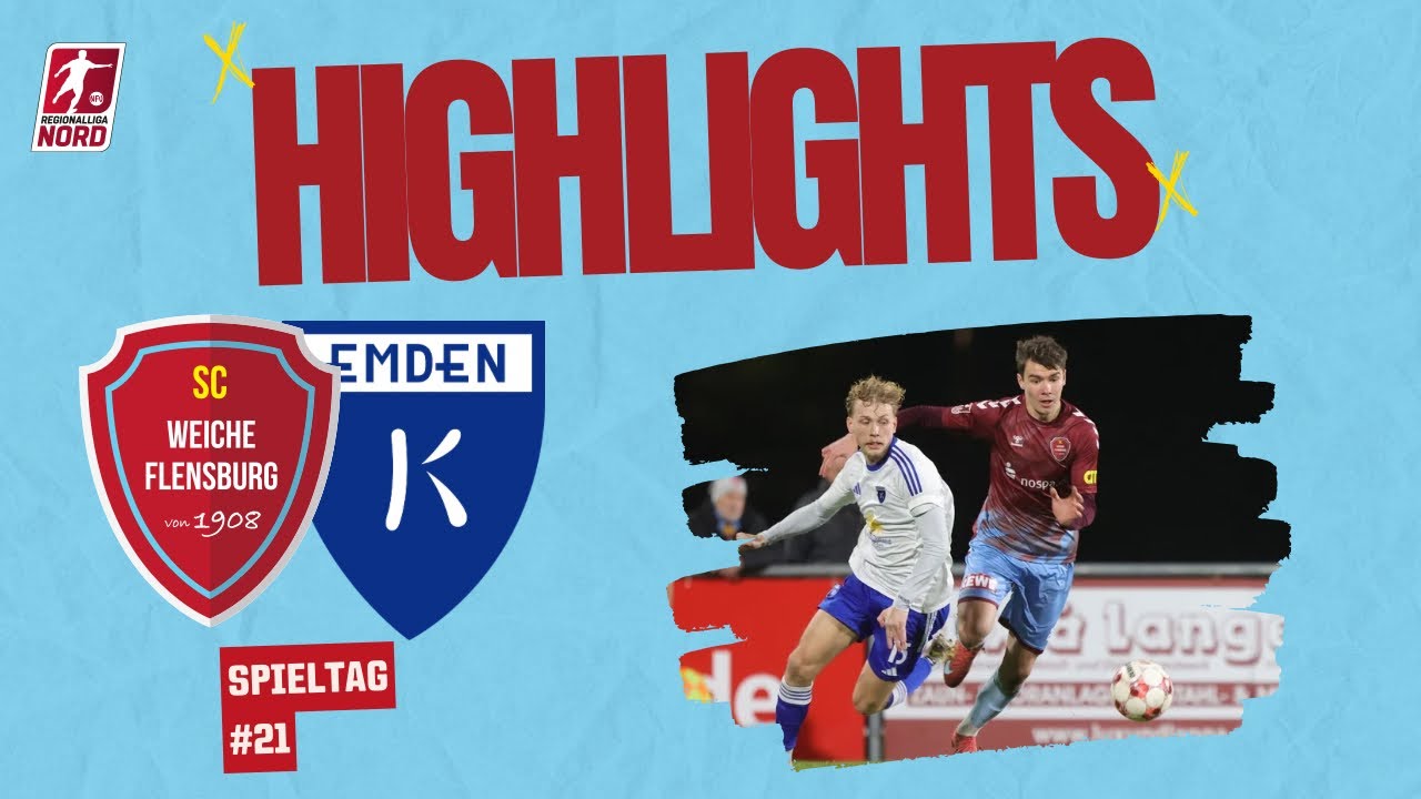 21. Spieltag Regionalliga Nord 25/26 | SC Weiche Flensburg 08 - BSV Kickers Emden | Highlights