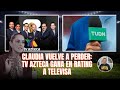 Claudia vuelve a perder: TV Azteca le gana a Televisa / ¡Ratero!, le gritan al Cuau fuera del Azteca