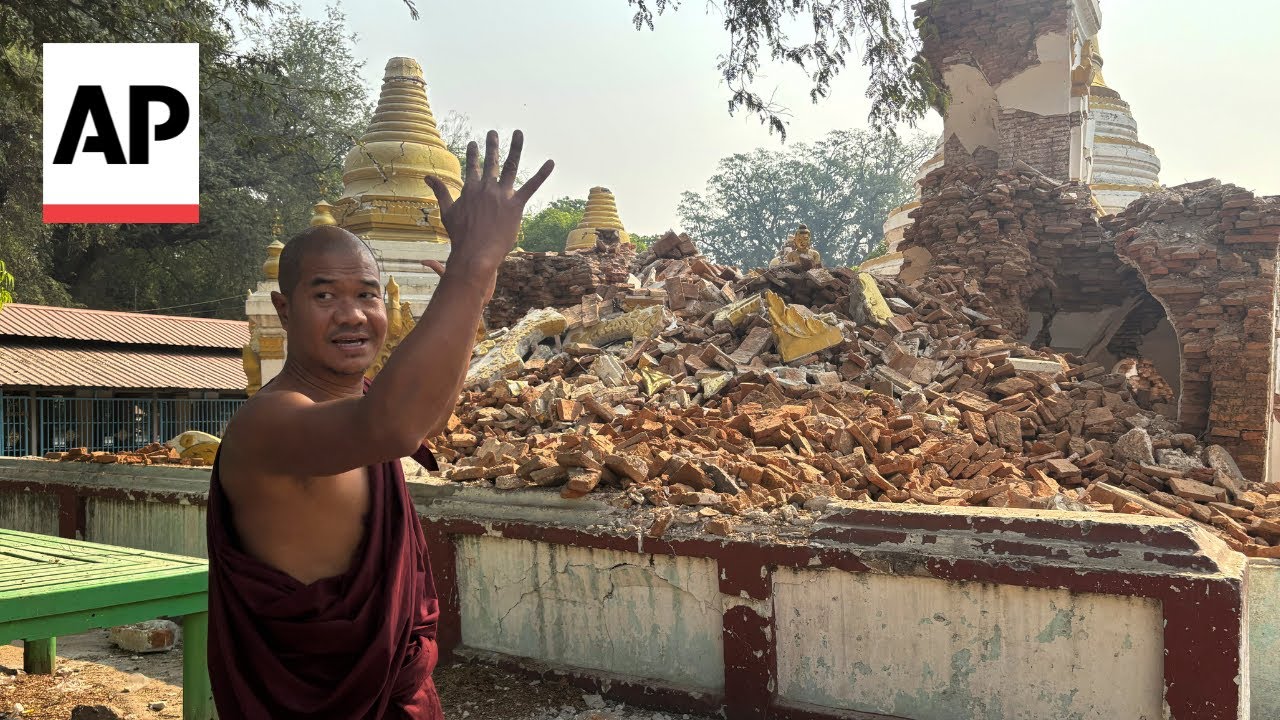 Damage in Mandalay as the death toll in last week’s earthquake passes 2,700
