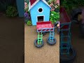 😱 Amazing Mini Tractor Making Cement Pillar | DIY Real Working Construction Machine 🚜 #shorts
