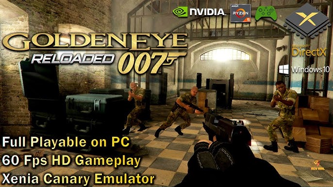 XBOX 360 GOLDENEYE 007 Remaster XBLA on PC XENIA Emulator 60fps